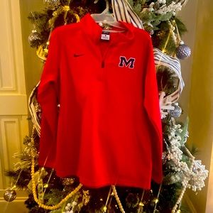 Ole miss Youth Large Nike dri-fit pull over. Perfect condition.
